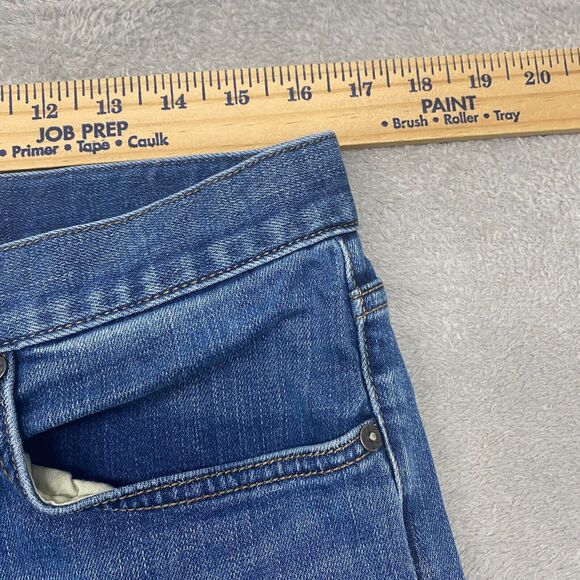 John Varvatos Jeans‎ Mens 32x29 Blue Straight Leg Medium Wash Cotton Distressed - Picture 3 of 11